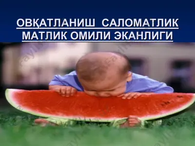 овқатланишсаломатликматликомилиэканлиги — PPT