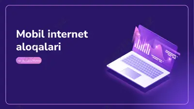 mobil internet aloqalari — PPTX