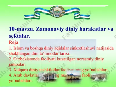 zamonaviy diniy harakatlar va sektalar — PPT