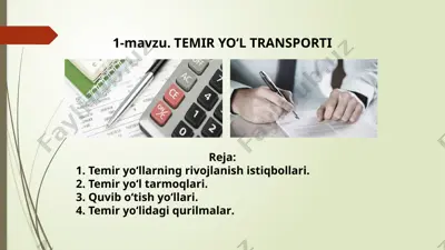 temir yo‘l transporti — PPTX