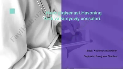 havo gigiyenasi — PPTX