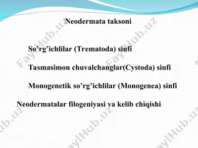 neodermata taksoni — PPT