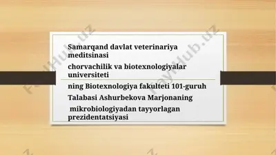 trichoderma zamburug‘i biologiyasi — PPTX