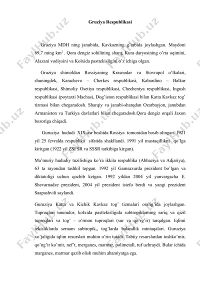 gruziya respublikasi — DOC