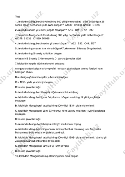 jaloliddin manguberdi — PDF