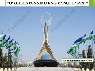 o‘zbekistonning eng yangi tarixi — PPT