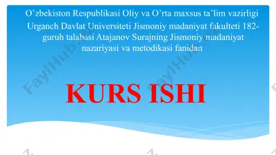 jismoniy tarbiya metodikasi — PPTX
