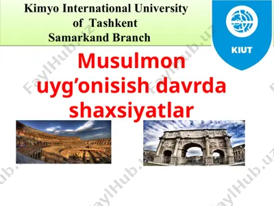 musulmon uygʻonish davrda shaxsiyatlar — PPT