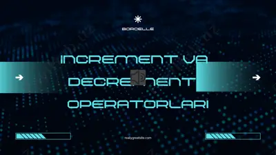 increment va decrement operatorlari — PPTX