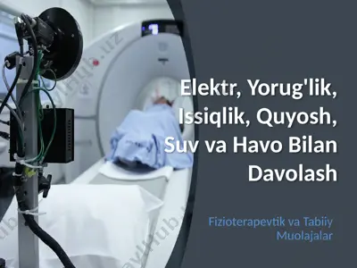 elektr bilan davolash (elektroterapiya) — PPTX
