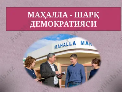 mahalliy demokratiya — PPTX