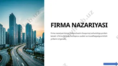 firma nazariyasi — PPTX