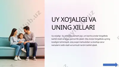 uy xo‘jaligi va uning xillari — PPTX