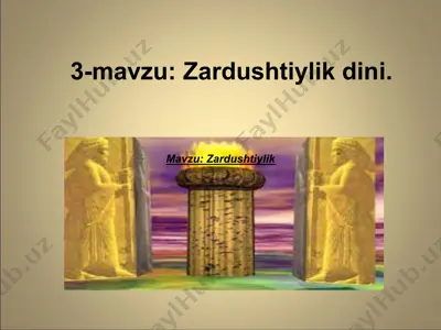 zardushtiylik dini — PPT