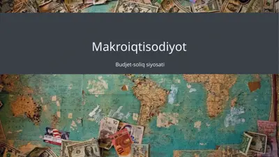 makroiqtisodiyot — PPTX