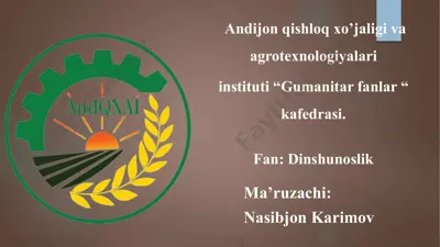 islom dinining jahondagi mohiyati — PPTX