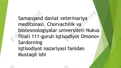 moliyaviy siyosat — PPTX