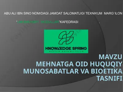 mehnat kodeksi — PPTX