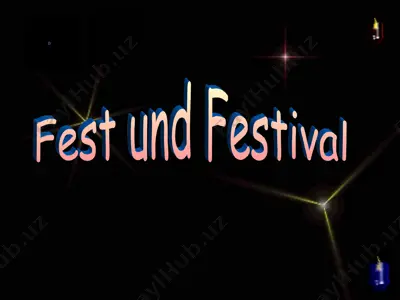 fest und festival — PPT