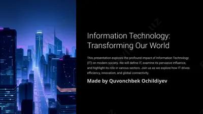 information technology: transforming our world — PPTX