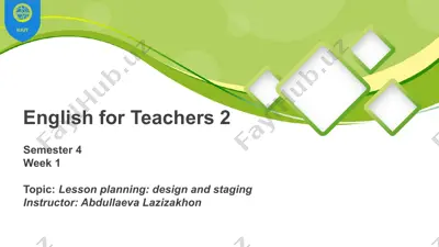 english for teachers 2 — PPTX