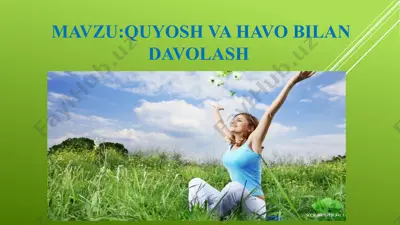 quyosh va havobilan davolash — PPTX
