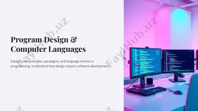 program design & computer languages — PPTX