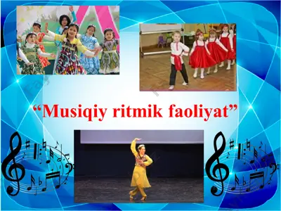 musiqiy ritmik faoliyat — PPT
