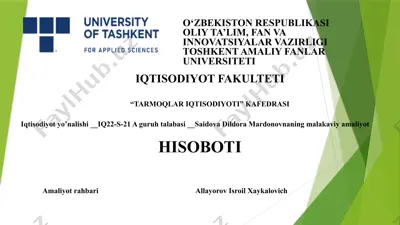 xalqbanki haqida ma'lumot — PPTX