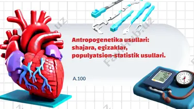antropogenetika usullari — PPTX