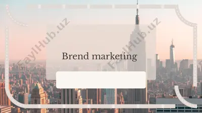 brend marketing — PPTX
