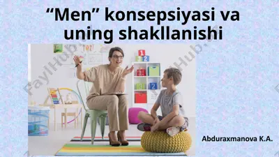 "men" konsepsiyasi va uning shakllanishi — PPTX