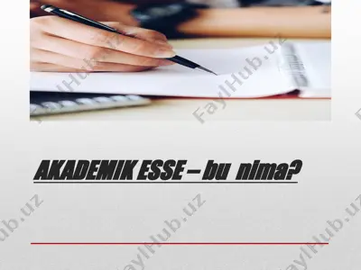 akademik esse — PPTX