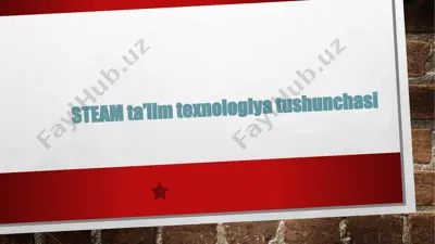 steam ta’lim texnologiyasi — PPTX