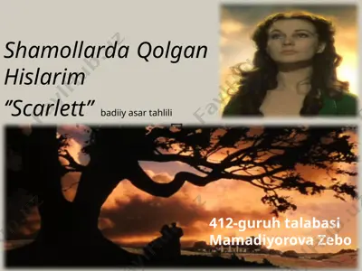"shamollarda qolgan hislarim" — PPTX