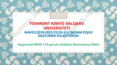 maktabgacha ta’lim to‘g‘risidagi qonun — PPTX