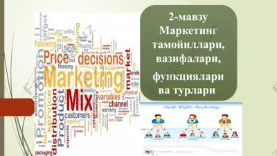 маркетинг тамойиллари — PPTX