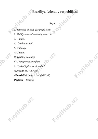 braziliya federativ respublikasi — DOC