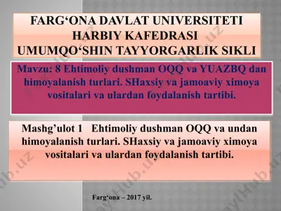 umumqo‘shin tayyorgarlik sikli — PPTX