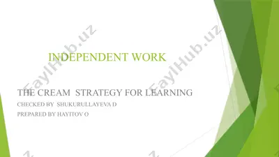 cream learning strategy for learning — PPTX