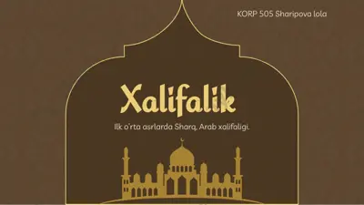 arab xalifaligi tarixi — PPTX