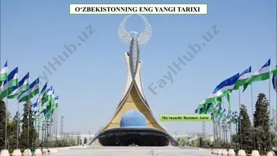 o'zbekistonning eng yangi tarixi — PPTX