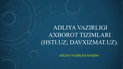 huquqiy siyosat tadqiqot instituti — PPTX