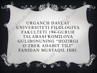 nishotiyning “husn-u dil” dostonining g‘oyaviy-badiiy xususiyatlari — PPTX