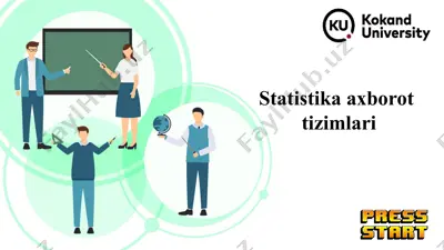 statistika axborot tizimlari — PPTX