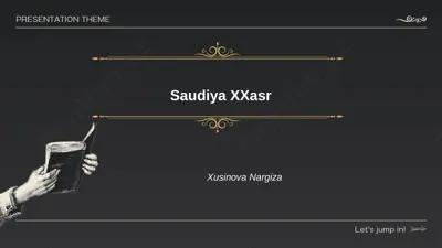 saudiya xx asr iqtisodiyoti — PPTX