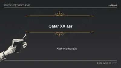 qatar xx asr iqtisodiy o'sishi — PPTX
