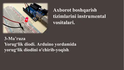 arduino led bog'liq ma'ruza — PPTX