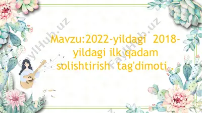 "ilk qadam" ta'lim dasturi — PPTX