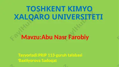abu nasr farobiy — PPTX
